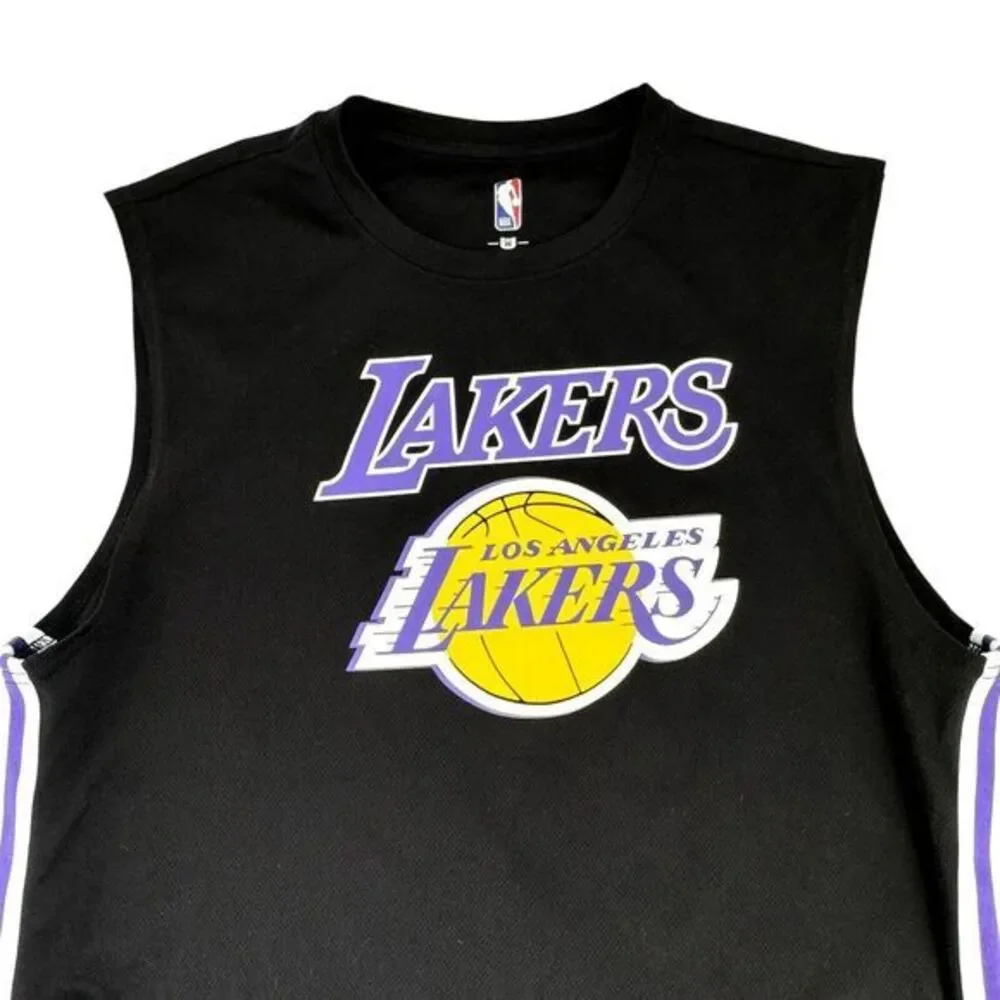 Los Angeles LAKERS‎ LeBron James #23 Practice Jersey Men's XL (Purple/Black)